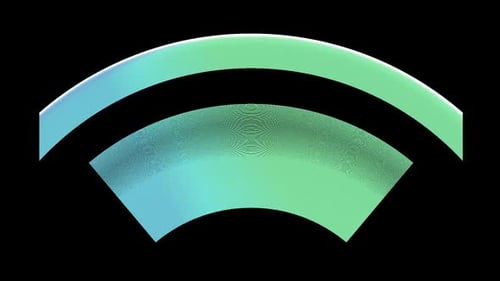 Collection Radar : animation graphique en boucle par balayage en arc ondulé