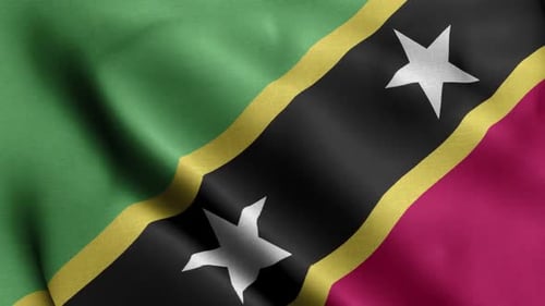 Realistic Waving Flag Background Animation