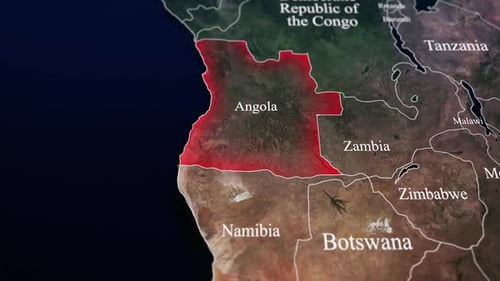 Map Of Angola