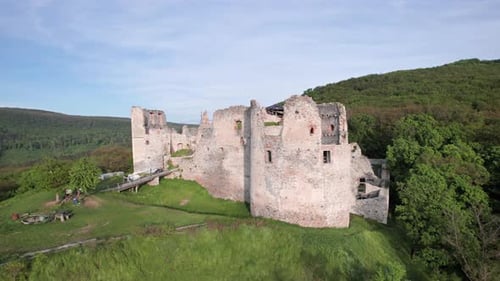 Aerial View of Oponice Castle Slovakia