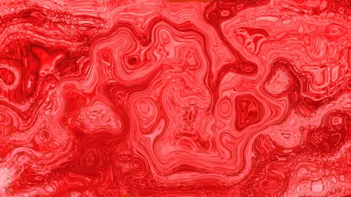 Abstract Red Liquid Swirl Organic Motion Background