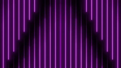 Vibrant purple neon lights creating a dynamic modern background