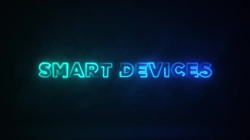 Word-Neonsymbol-Animation für intelligente Geräte 4K