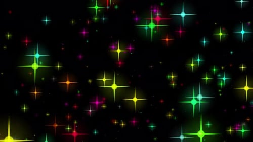 Overlay Loop V4 mit bunten Glitzerlichtern