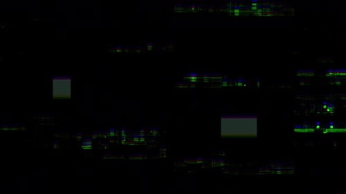 VHS Real Defects Noise and Artifacts Glitches From an Old Tape Black Screen