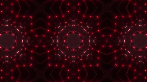Dynamic red pulsating lights create mesmerizing abstract digital art
