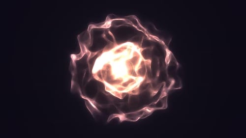 Abstract Glowing Energy Orb Pulsating Animation