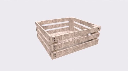 wooden pallet crate rotating loop