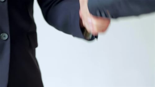 Close Up Footage of Men Shaking Hands
