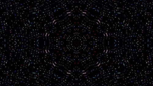 Abstract background moving stripes and flashing with shining light dots. Animation with circles