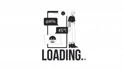 Cyberbullying Bw Loader Animation