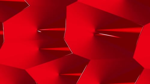 Abstract geometric 3d pattern background, Red color background