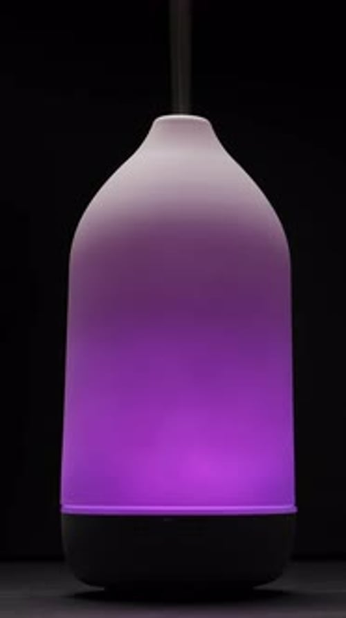 Modern Aroma Diffuser with Ambient Purple Light