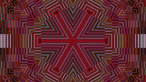 Abstract background moving stripes and flashing with shining light dots. Animation with circles