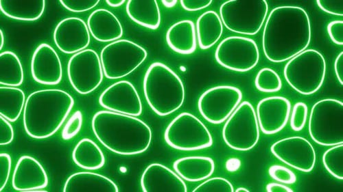 Neon Toxic Green Animated Bubbles Background Vj Seamless Loop