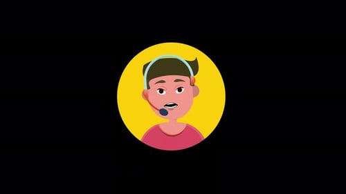 Kundensupport Character Animation 4K