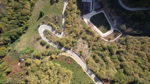 Landstraße aus der Luft