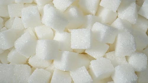 Purified sugar cubes: Refined to perfection.