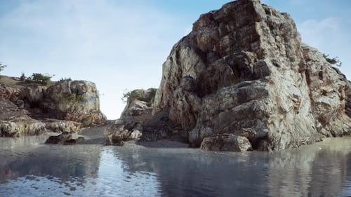 Paisaje y costas rocosas del Mediterráneo