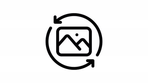 animação de ícone de linha de comutação