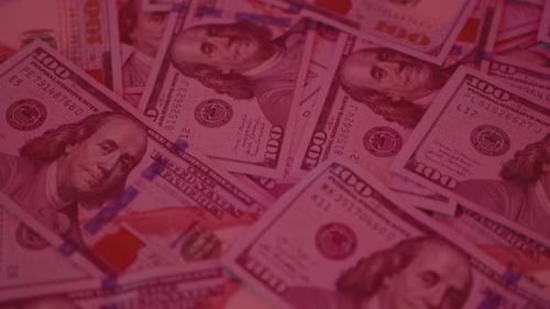 Close-up of United States One Hundred Dollar Bills