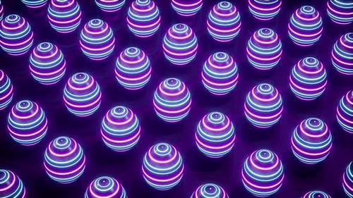 Striped Neon Light Easter Eggs