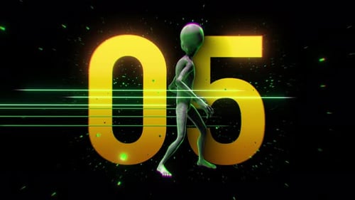 Alien Colour Strobe Countdown 05