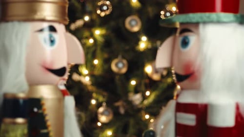 Festive Nutcrackers Decorating for Christmas Celebration