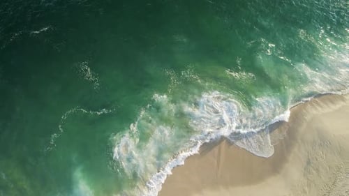 Aerial view of Playa del Divorcio, Cabo San Lucas, Baja California, Mexico.