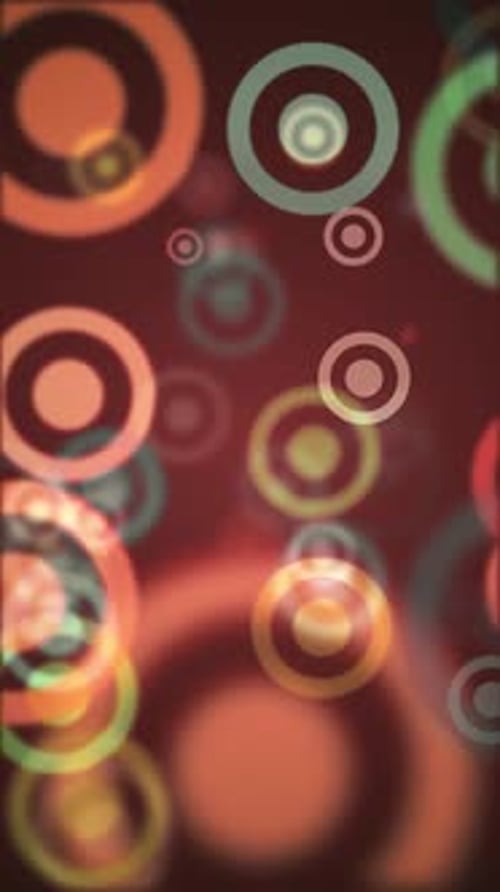 Vertical Video - Colorful Bokeh Circles Abstract Background