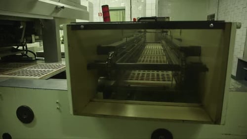 Machine Producing Food Products in Factory