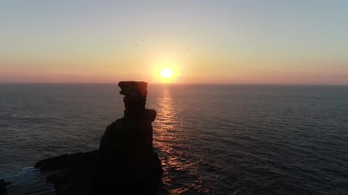 Beautiful Sea Sunset Landscape Seascape