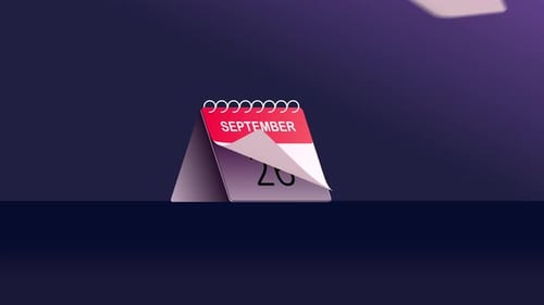 September Calendar Animation