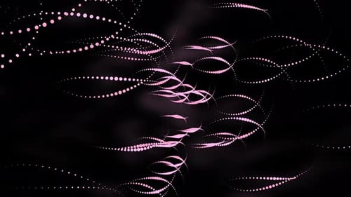 Glowing Particle Trails Background 4K