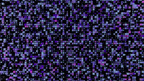 Pulsing Digital Cubes Seamless Loop Background
