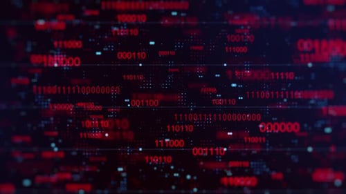 Digital Binary Code Background V3