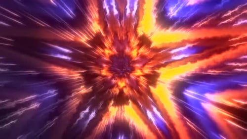 Colorful Abstract Energy Tunnel Loop Background