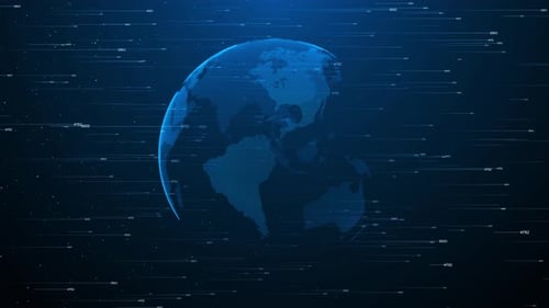 Futuristic Map Earth Map Digital Connection Social Network Ai Networking Global World Data