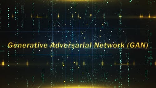 Generative Adversarial Network (Gan) Word On Technology Background