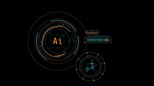 Animated Infographics About Artificial Intelligence and Chatbot