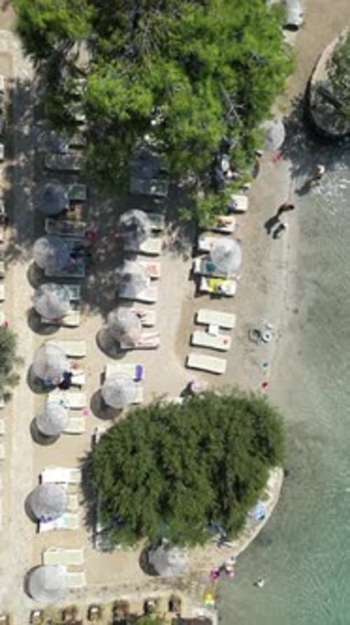 Spectacular summer drone footage of a hidden cove by the sea.