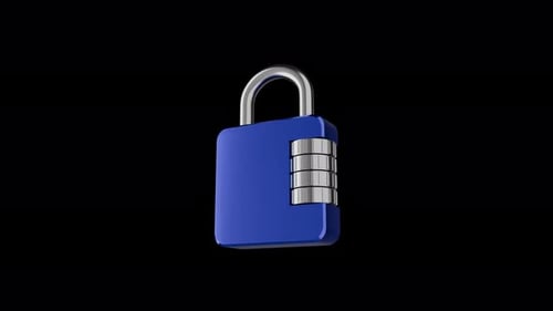 Smart Digital Lock Cybersicherheit, Datenschutztechnologie, transparent