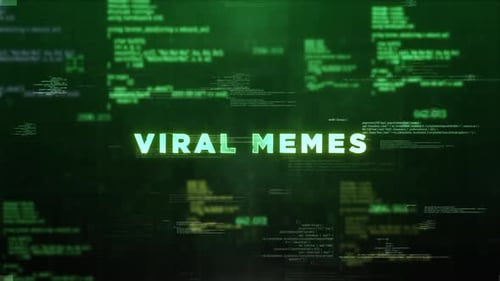 Futuristic Digital Code Stream Text Reveal