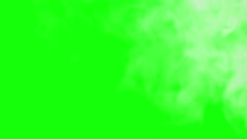 Vapor or Smoke Explosion on Green Screen