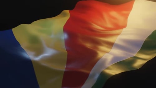 Realistic Waving National Flag Loop Animation