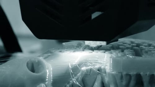 3D Printer Creating Complex Object, Technology in Action