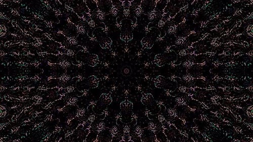 Abstract Glitch Kaleidoscope Pattern Background Loop