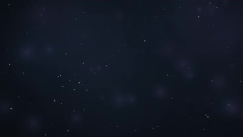Dunkelblaue, weich leuchtende Partikel und Hintergrundschleife mit Bokeh-Staubtechnologie