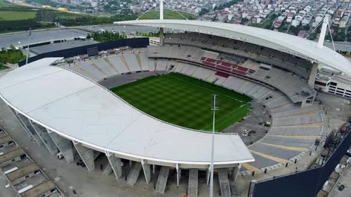 Vista de drone do Estádio Olímpico Ataturk