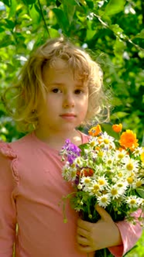 Allergy to Flowers in a Child Selective Focus